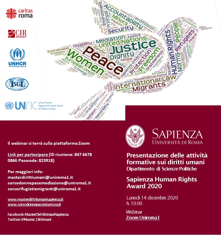 Presentazione delle attività formative sui diritti umani della Sapienza