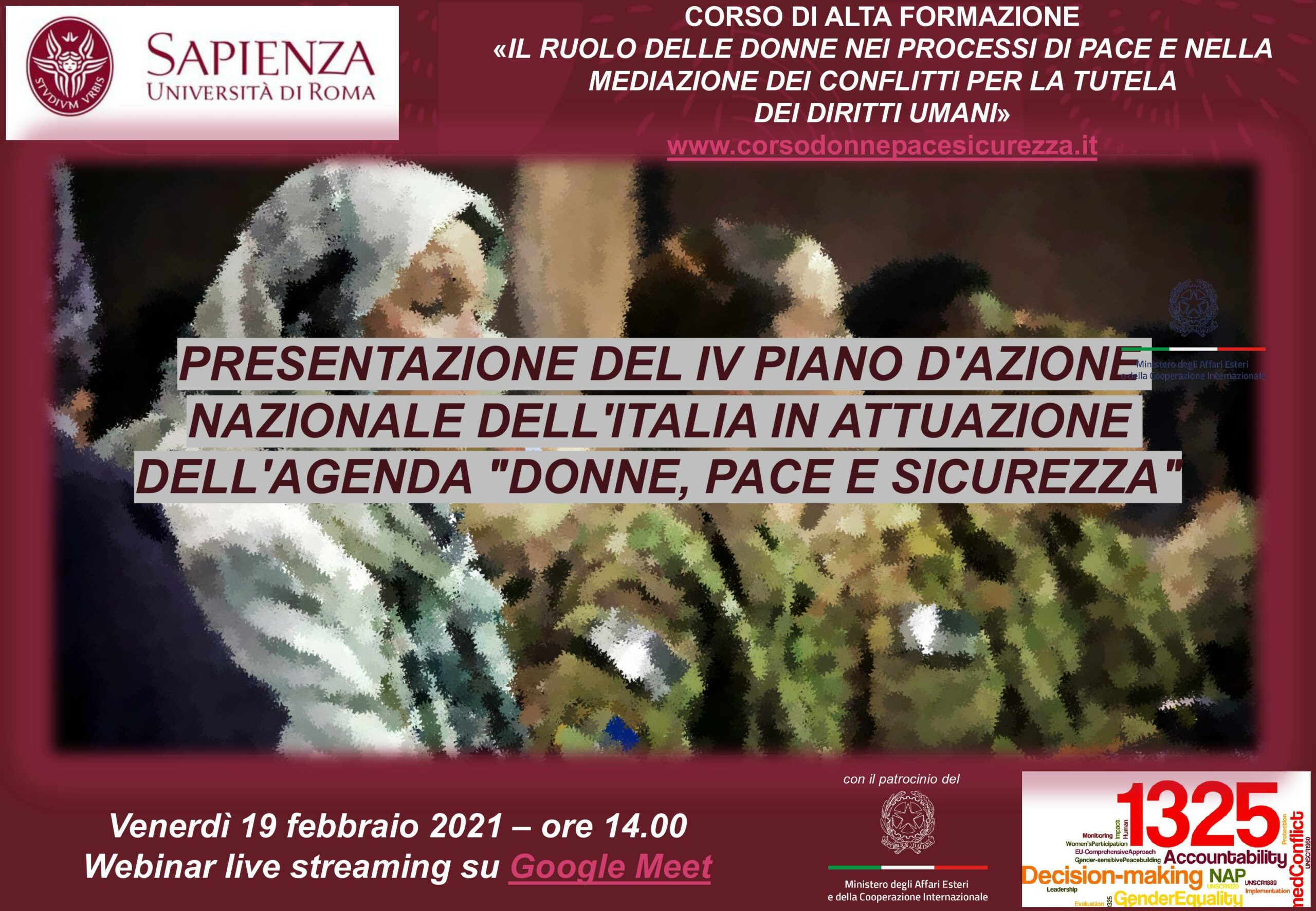 Webinar di Presentazione del IV PAN dell’Italia su “Donne, Pace e Sicurezza” – Messaggio del Ministro Di Maio
