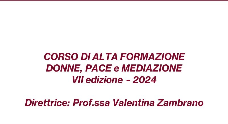 Open day: aperte le ammissioni alla VII ed. del Corso – 15 marzo 2024
